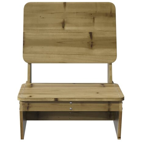 Tuinstoelen 2 st 60x64x70,5 cm geïmpregneerd hout