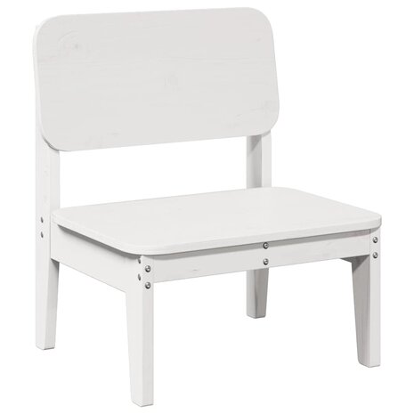 Tuinstoelen 2 st 60x52,5x72 cm massief grenenhout wit