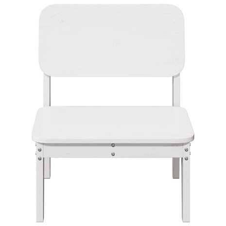 Tuinstoelen 2 st 60x52,5x72 cm massief grenenhout wit