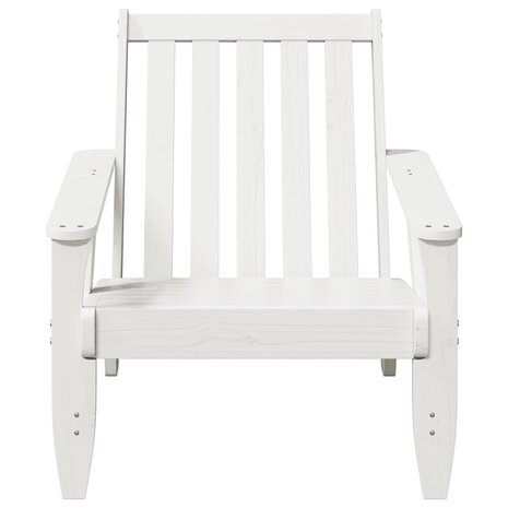 Tuinstoel Adirondack 75x77x77 cm massief grenenhout wit