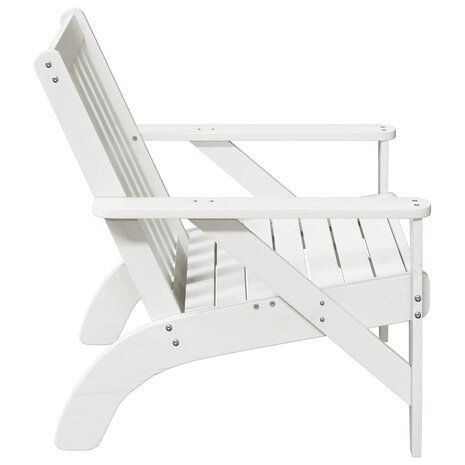Tuinstoel Adirondack 75x77x77 cm massief grenenhout wit