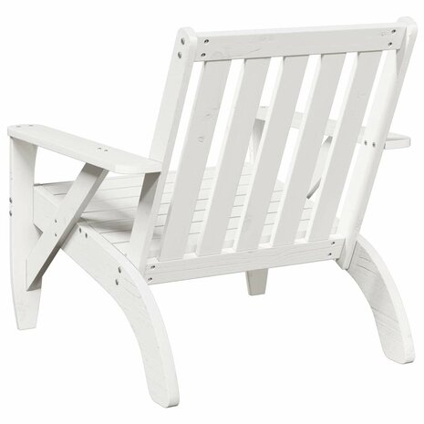 Tuinstoel Adirondack 75x77x77 cm massief grenenhout wit