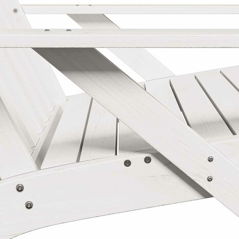 Tuinstoel Adirondack 75x77x77 cm massief grenenhout wit
