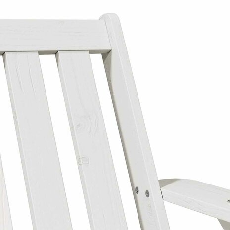 Tuinstoel Adirondack 75x77x77 cm massief grenenhout wit