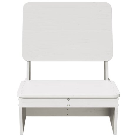 Tuinstoel 60x64x70,5 cm massief grenenhout wit