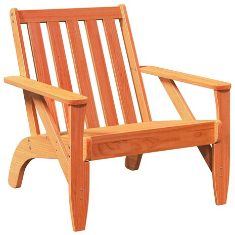 Tuinstoel Adirondack 75x77x77 cm massief grenenhout wasbruin