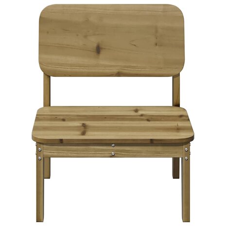 Tuinstoelen 2 st 60x52,5x72 cm geïmpregneerd hout