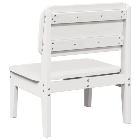 Tuinstoel 60x52,5x72 cm massief grenenhout wit