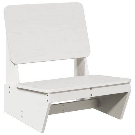 Tuinstoelen 2 st 60x64x70,5 cm massief grenenhout wit
