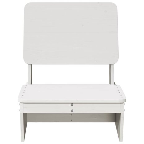 Tuinstoelen 2 st 60x64x70,5 cm massief grenenhout wit