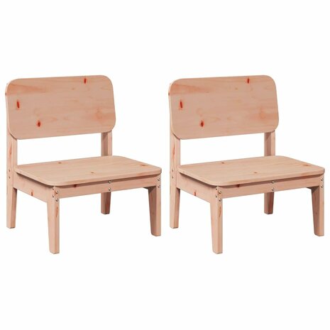 Tuinstoelen 2 st 60x52,5x72 cm massief douglashout