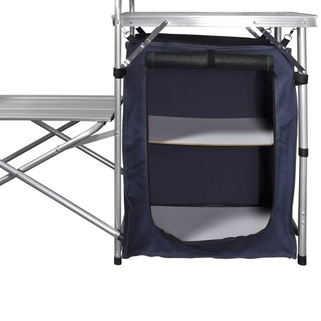 Campingkeuken inklapbaar met windscherm aluminium