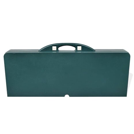 Campingset inklapbaar lichtgewicht 120x60 cm aluminium groen