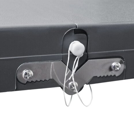 Campingset inklapbaar lichtgewicht 120x60 cm aluminium grijs