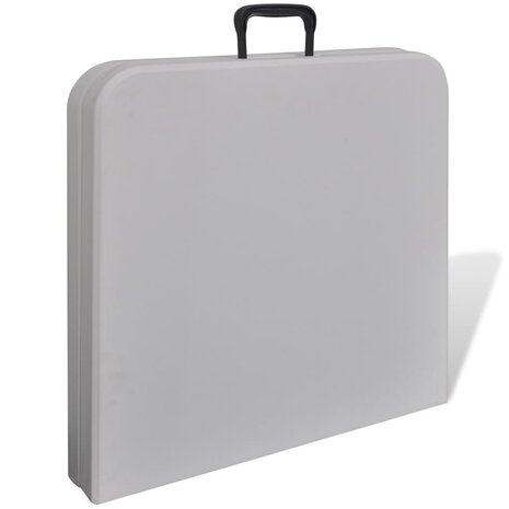 Klaptafel voor buiten 122 cm HDPE wit