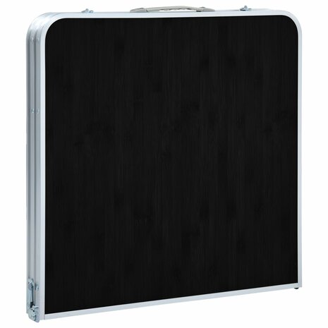 Campingtafel inklapbaar 120x60 cm aluminium grijs