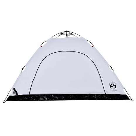 Tent 5-persoons snelontgrendeling verduisterende stof wit