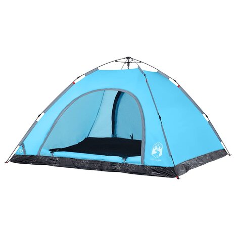 Tent 5-persoons snelontgrendeling blauw
