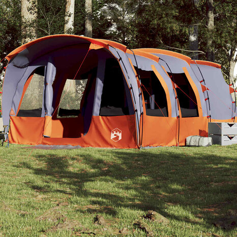 Tunneltent 8-persoons waterdicht grijs