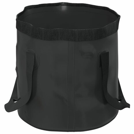 Emmers 2 st inklapbaar 30 L PVC zwart
