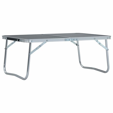 Campingtafel inklapbaar 60x40 cm aluminium grijs