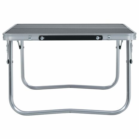 Campingtafel inklapbaar 60x40 cm aluminium grijs