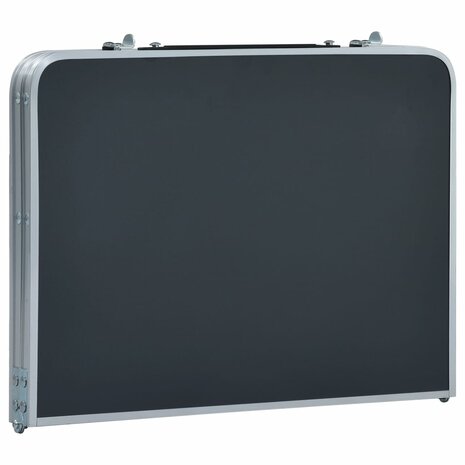 Campingtafel inklapbaar 60x40 cm aluminium grijs