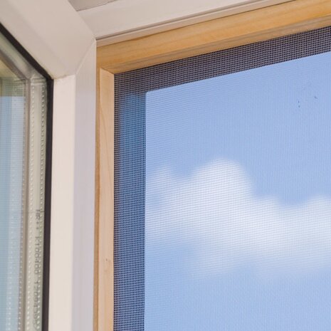 Muggen- en insectenscherm 1x3 m glasvezel wit