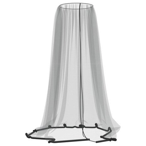 Klamboe voor paraplu 220 gaas Φ330x250 cm zwart