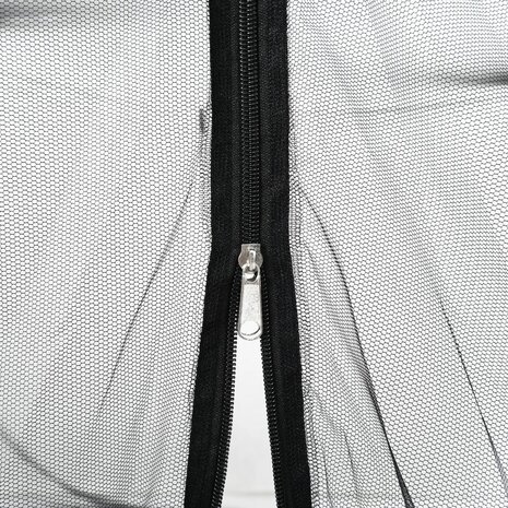 Klamboe voor paraplu 220 gaas Φ330x250 cm zwart
