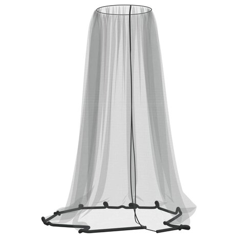 Klamboe voor paraplu 220 gaas Φ300x230 cm zwart