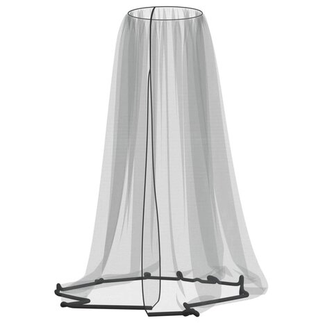 Klamboe voor paraplu 220 gaas Φ300x230 cm zwart
