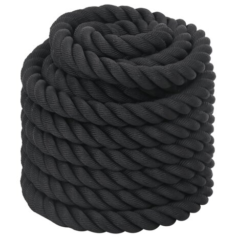Battle rope 15 m 11 kg polyester zwart