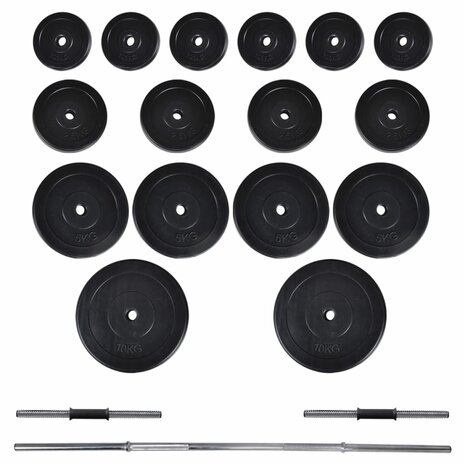 Barbell- en dumbbellset 60,5 kg