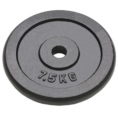 Halterschijven 4 st 4x7,5 kg gietijzer