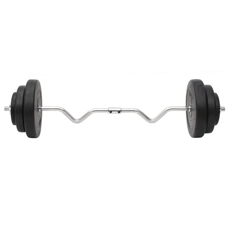 Halterset met gewichten curl 60 kg
