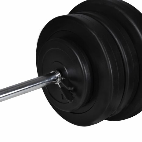 Trainingsbank met halterset 60,5 kg