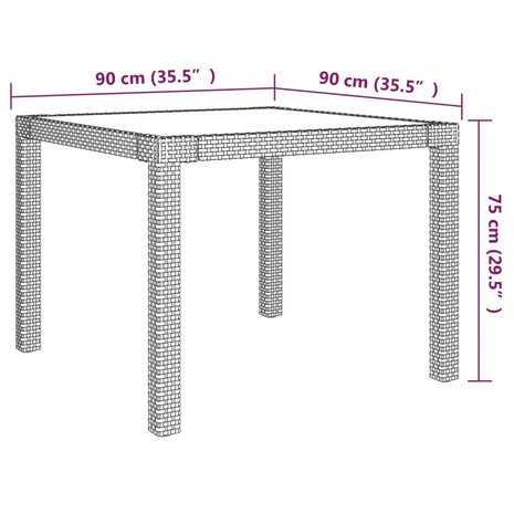 3-delige Tuinset met kussens poly rattan grijs