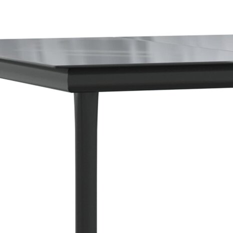 3-delige Tuinset met kussens poly rattan zwart en grijs