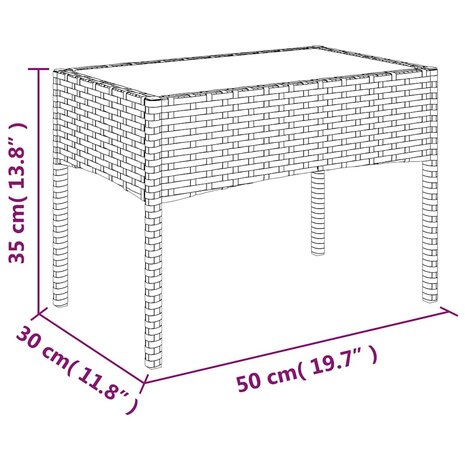 4-delige Loungeset met kussens poly rattan bruin