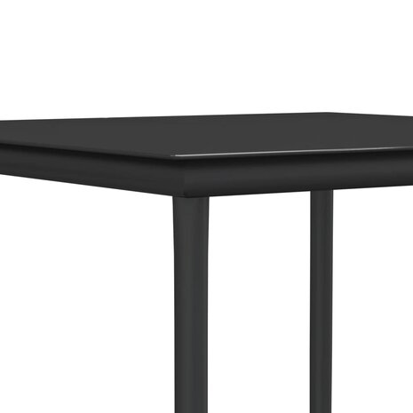 3-delige Tuinset met kussens poly rattan en staal