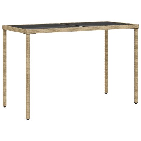 5-delige Tuinset met kussens poly rattan beige