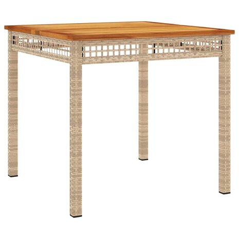 3-delige Tuinset met kussens poly rattan beige