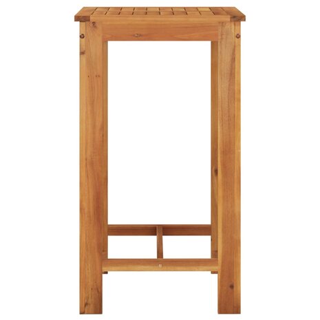 3-delige Tuinbarset massief acaciahout en poly rattan bruin