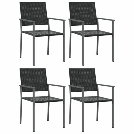 5-delige Tuinset poly rattan en staal