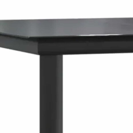 5-delige Tuinset poly rattan glas bruin