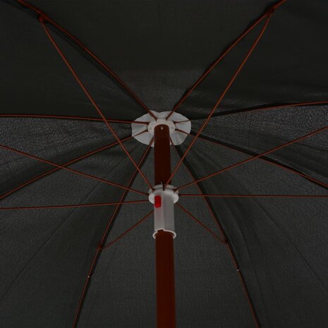 Parasol met stalen paal 240 cm antracietkleurig