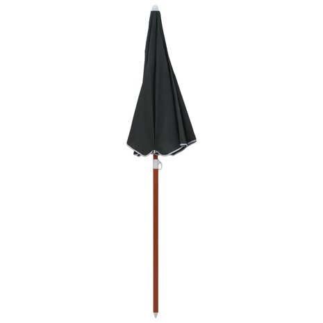 Parasol met stalen paal 180 cm antracietkleurig