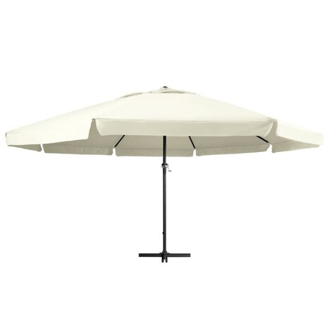 Parasol met aluminium paal 600 cm zandwit