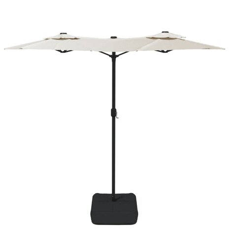 Parasol dubbel dak 316x240 cm zandwit